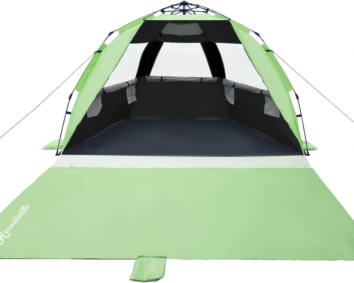 Pop up Beach Tent UPF 50+ 4 Person Sun Shelter O3293
