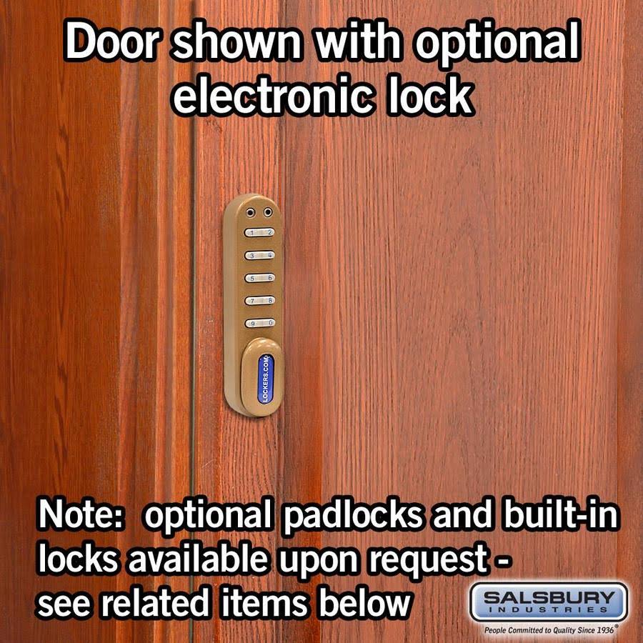 Solid Oak Executive Wood Locker Double Tier E178689