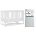 4-in-1 Convertible Crib and Dual Sided Crib & Toddler Mattress F64955