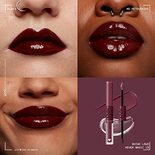 Long-Lasting Liquid Lipstick with Clear Lip Gloss - Rebel In Red (Warm Red) M886369