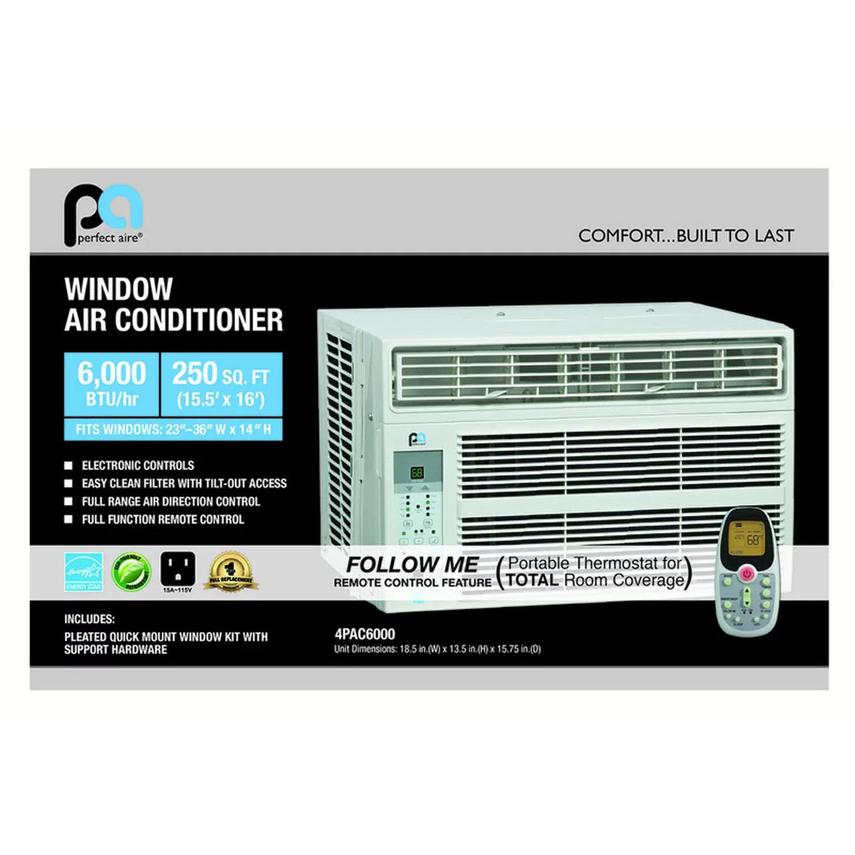 6000 BTU Window Air Conditioner P404798