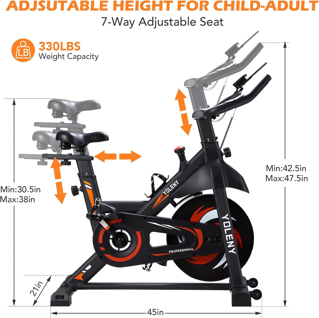 Exercise Bike with Magnetic Resistance and Digital Monitor U6564