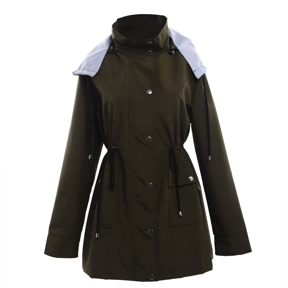 Solid Color Hardshell Jacket Windbreaker Coat U612