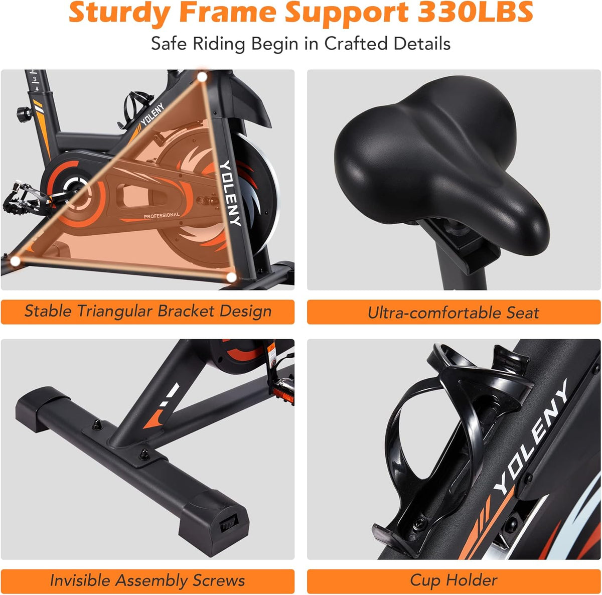 Exercise Bike with Magnetic Resistance and Digital Monitor U6564