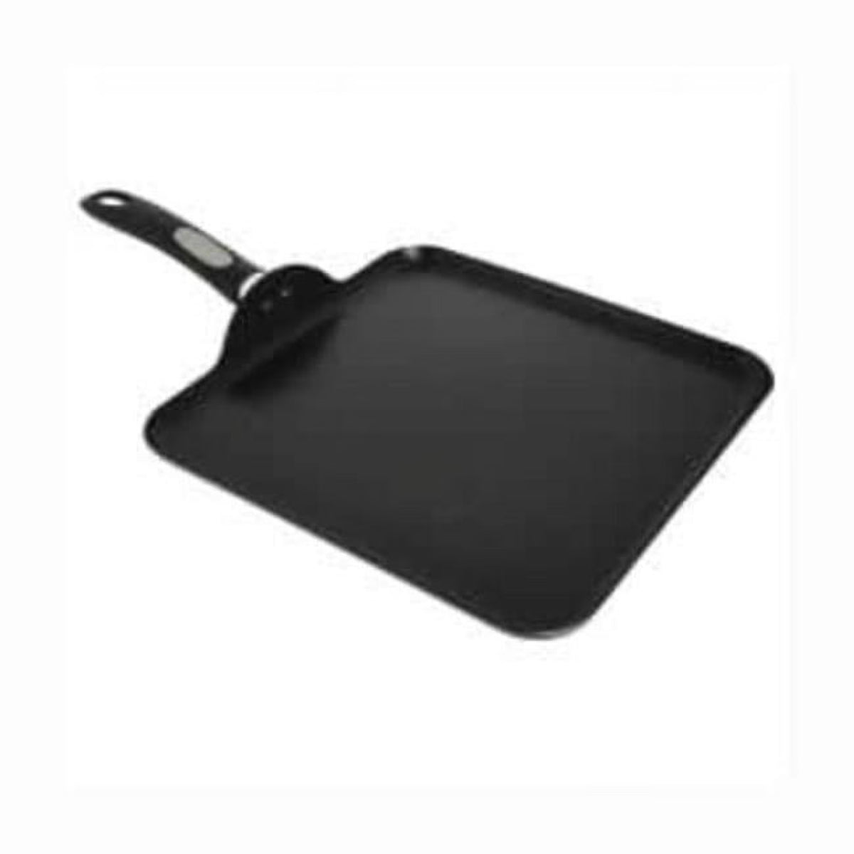 Black Aluminum Stove Top Griddle with Cool Touch Handle D32458