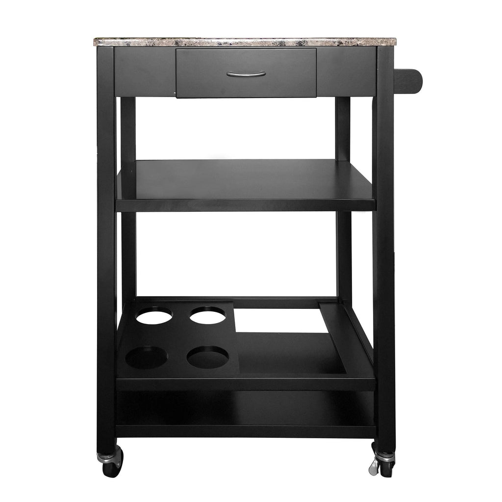 Marbled Kitchen Buffet Serving Cart A679