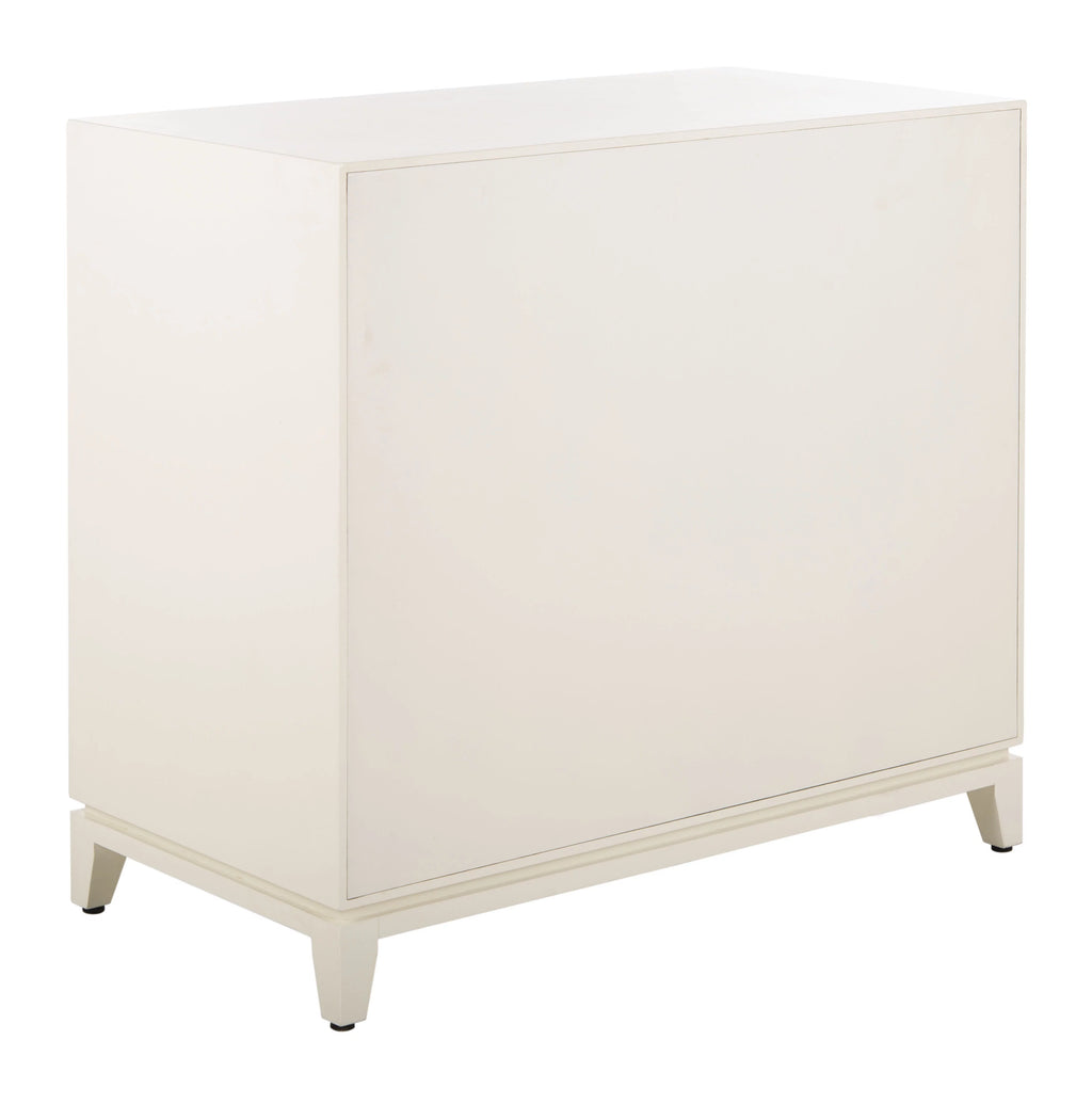 White 2 Door 1 Drawer Chest W692
