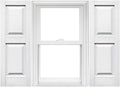 Raised Panel Vinyl Shutters 1 Pair 14.75 x 59 Classic Blue L203091