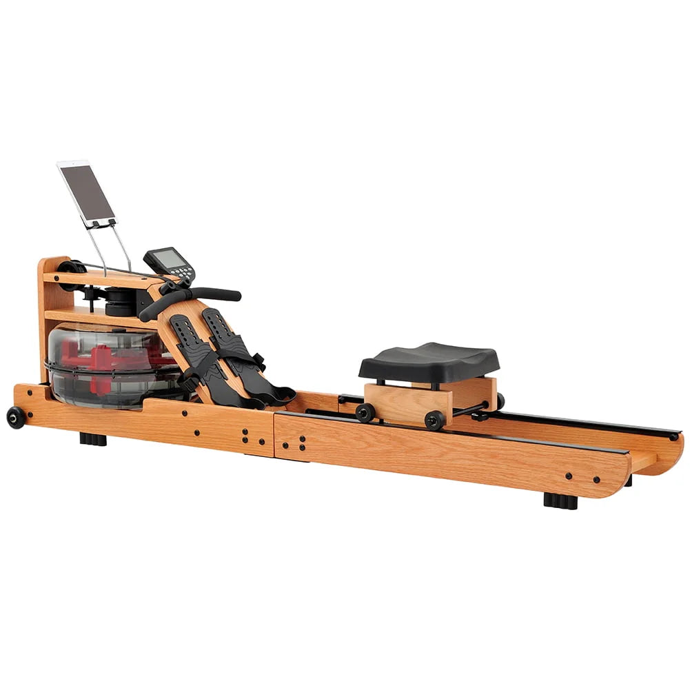 Solid Wood Water Rowing Machine with Bluetooth Monitor J2152