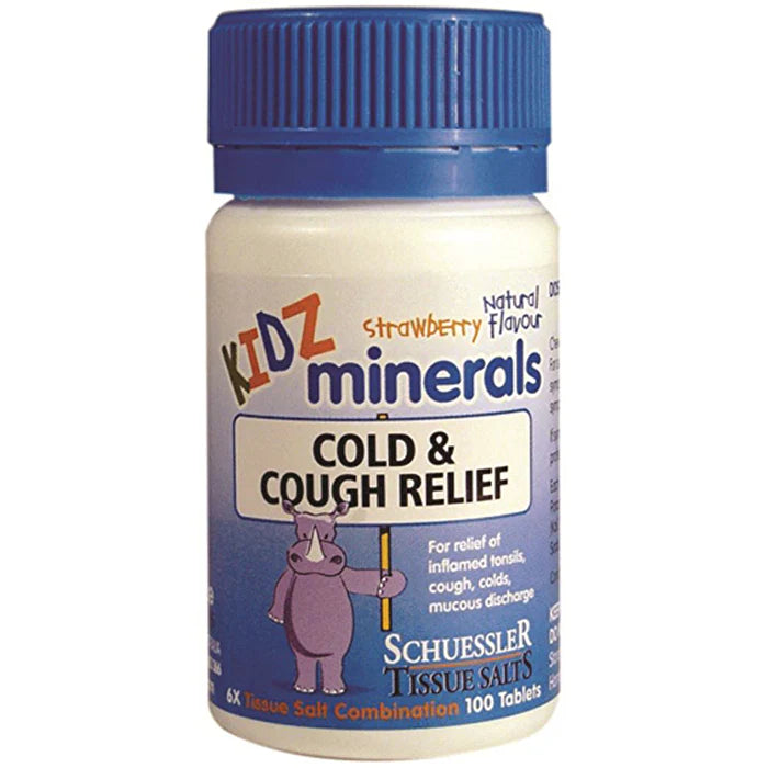 Kidz Minerals Cold & Cough Relief 100t Q154