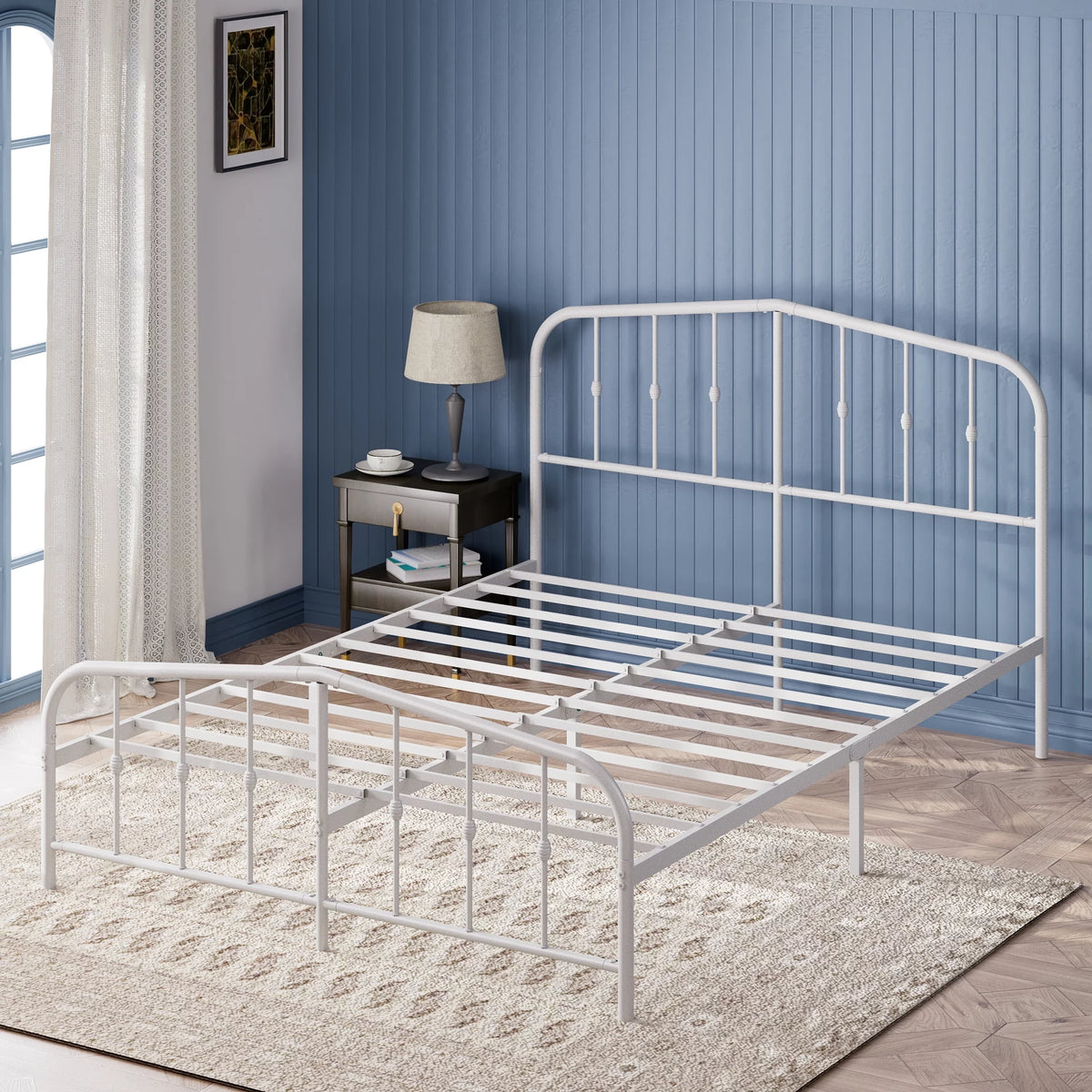 White King Metal Platform Bed Frame H980