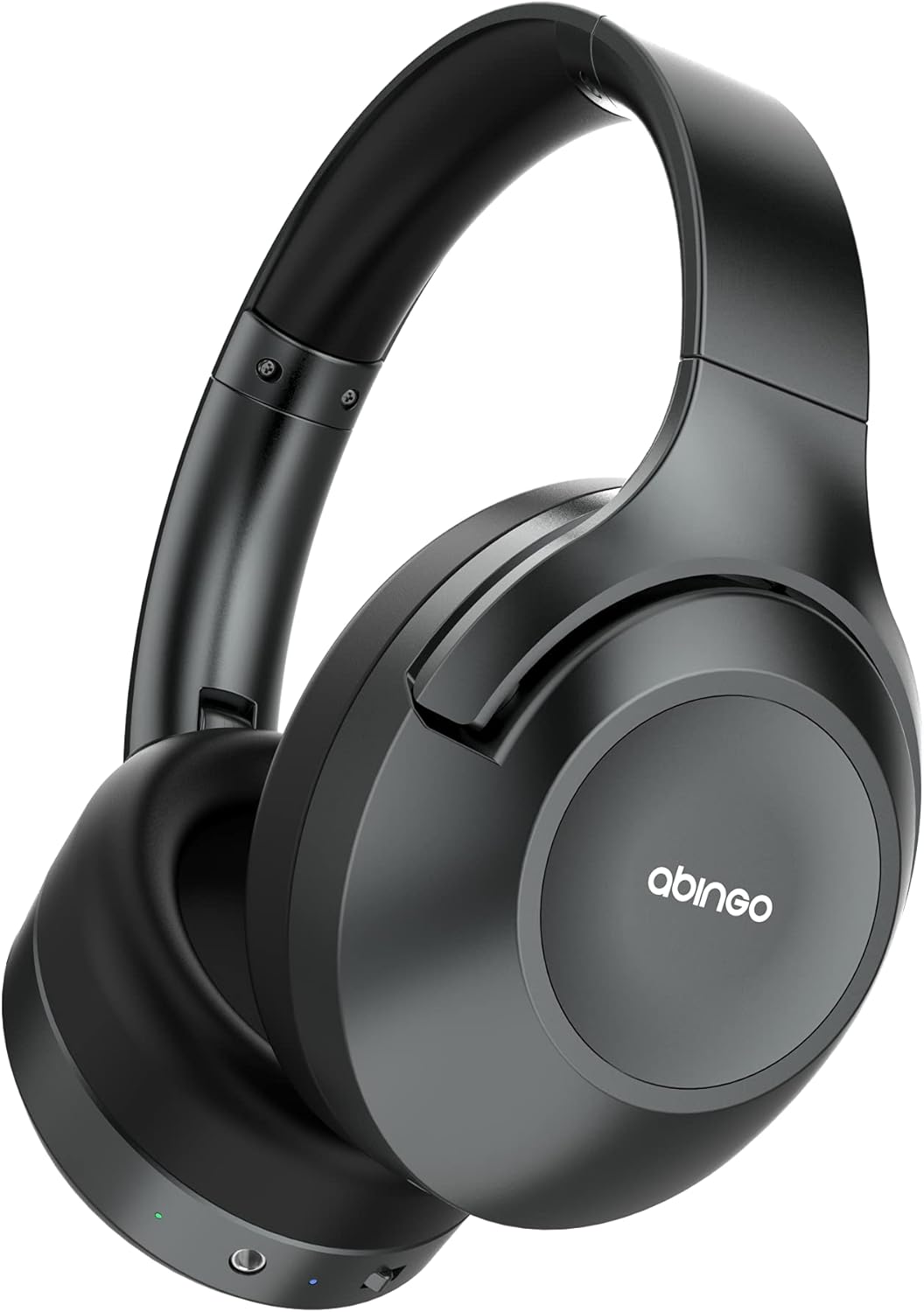 Dark Grey Hybrid Active Noise Cancelling Over-Ear Headphones with Microphone Q295