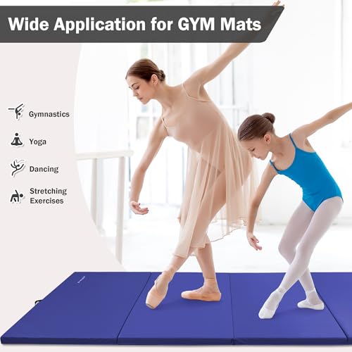 Blue 4'x8'x2" Extra Thick Gymnastics Mat L653997