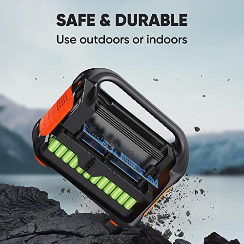 518Wh Portable Lithium Power Station with 110V/500W AC Outlet D518