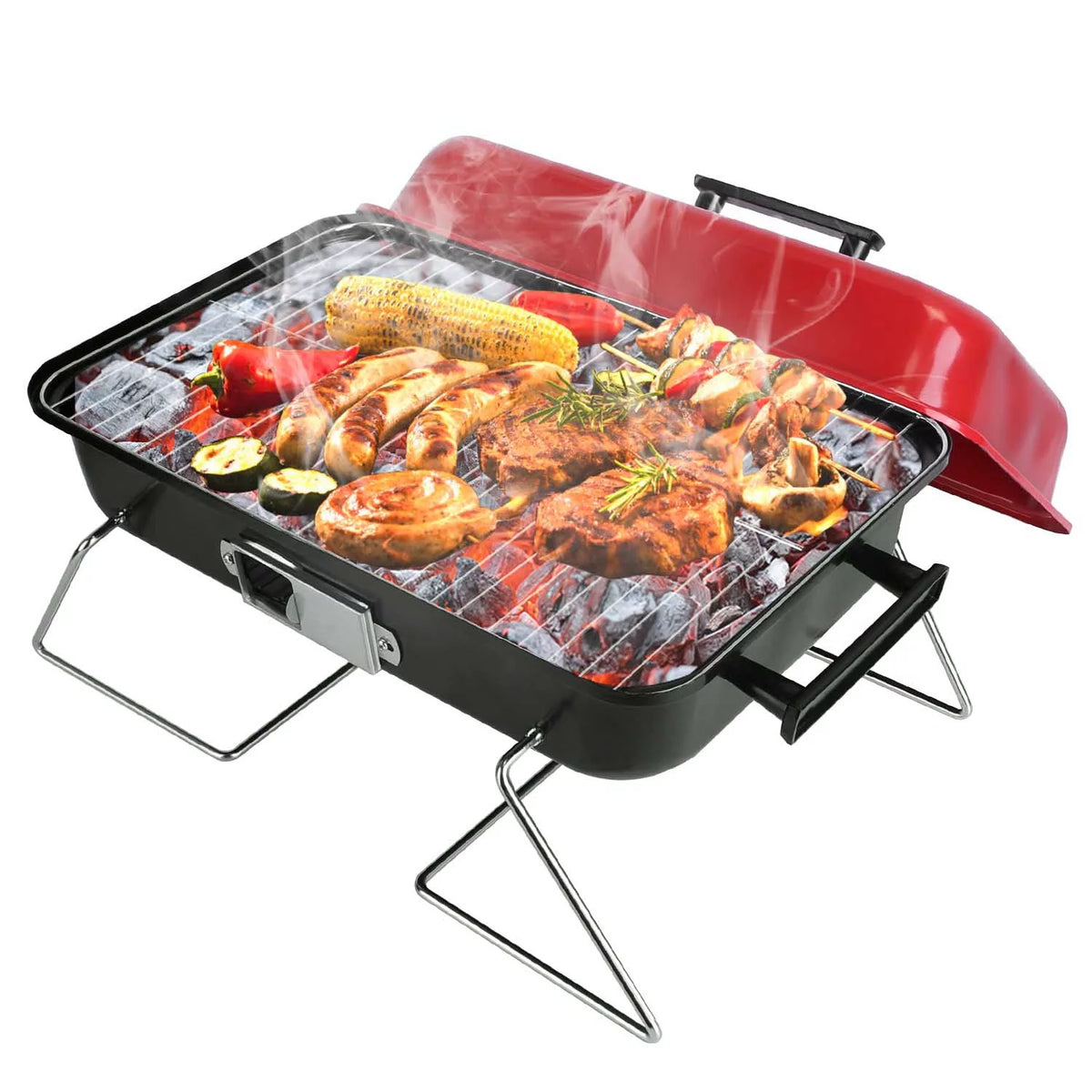 Portable Charcoal Grill with Lid T621