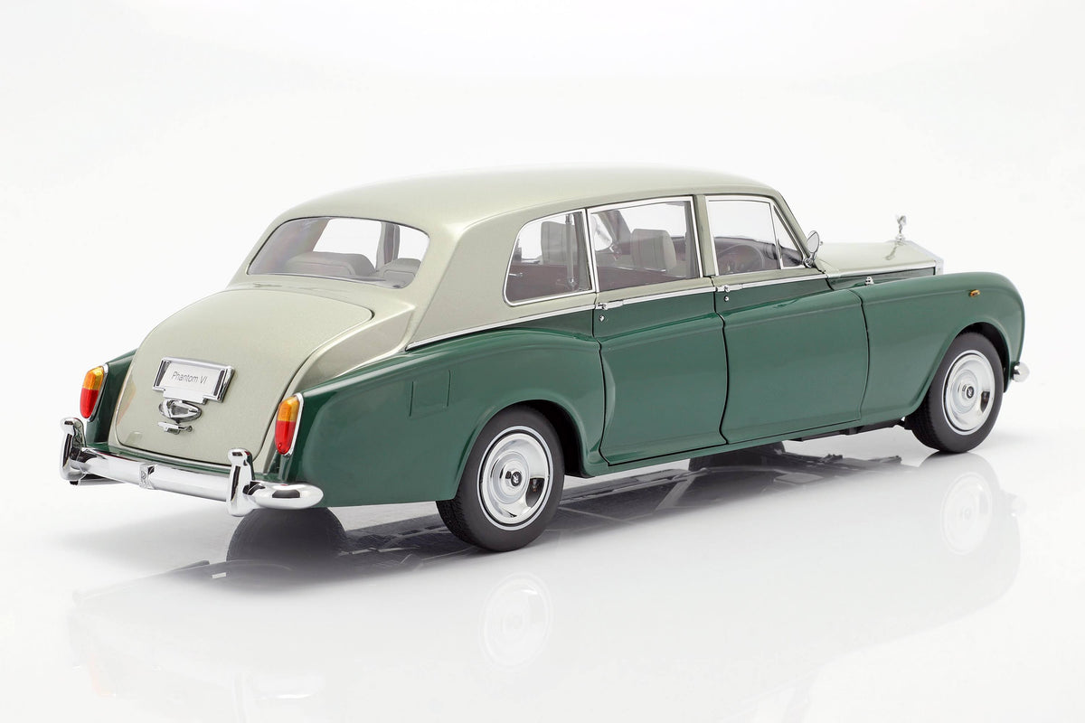 1/18 Scale Rolls Royce Phantom VI Green Silver N603675