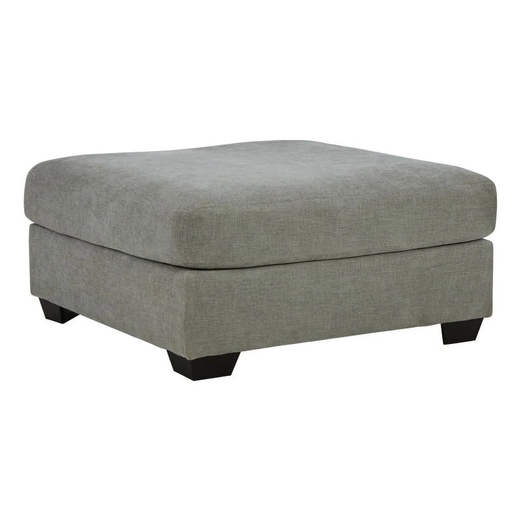 Gray & Black Fabric Oversized Accent Ottoman N31777
