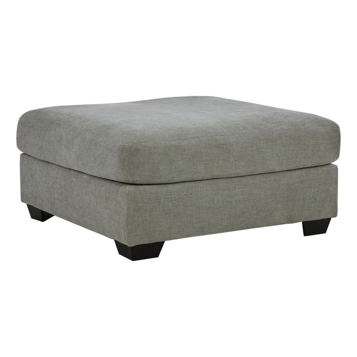 Gray & Black Fabric Oversized Accent Ottoman N31777