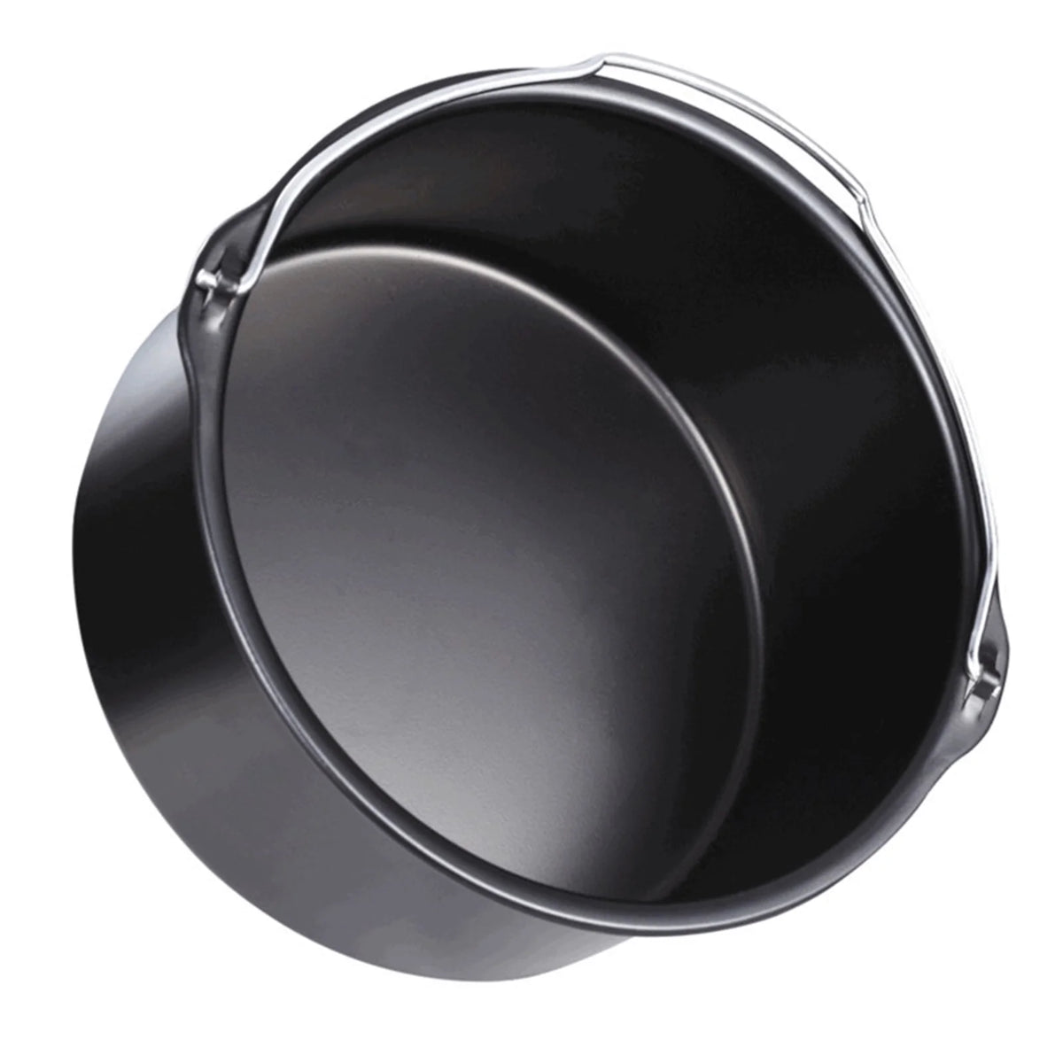 10Pcs Air Fryer Accessory Kit Frying Baking Pan Rack Pizza Tray Metal Holder Bread Bracket Cupcake Mould Set I260526