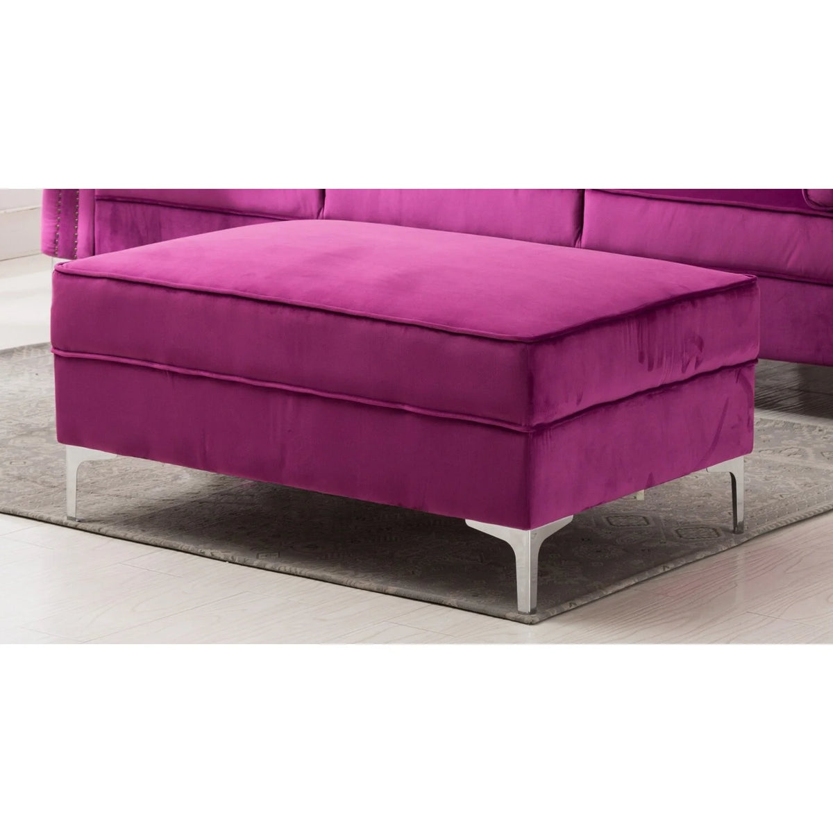 Green Velvet Convertible Sleeper Sectional Sofa Z704472