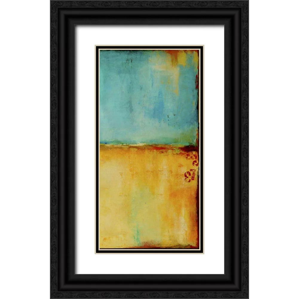 Black Ornate Wood Framed Art Print O755