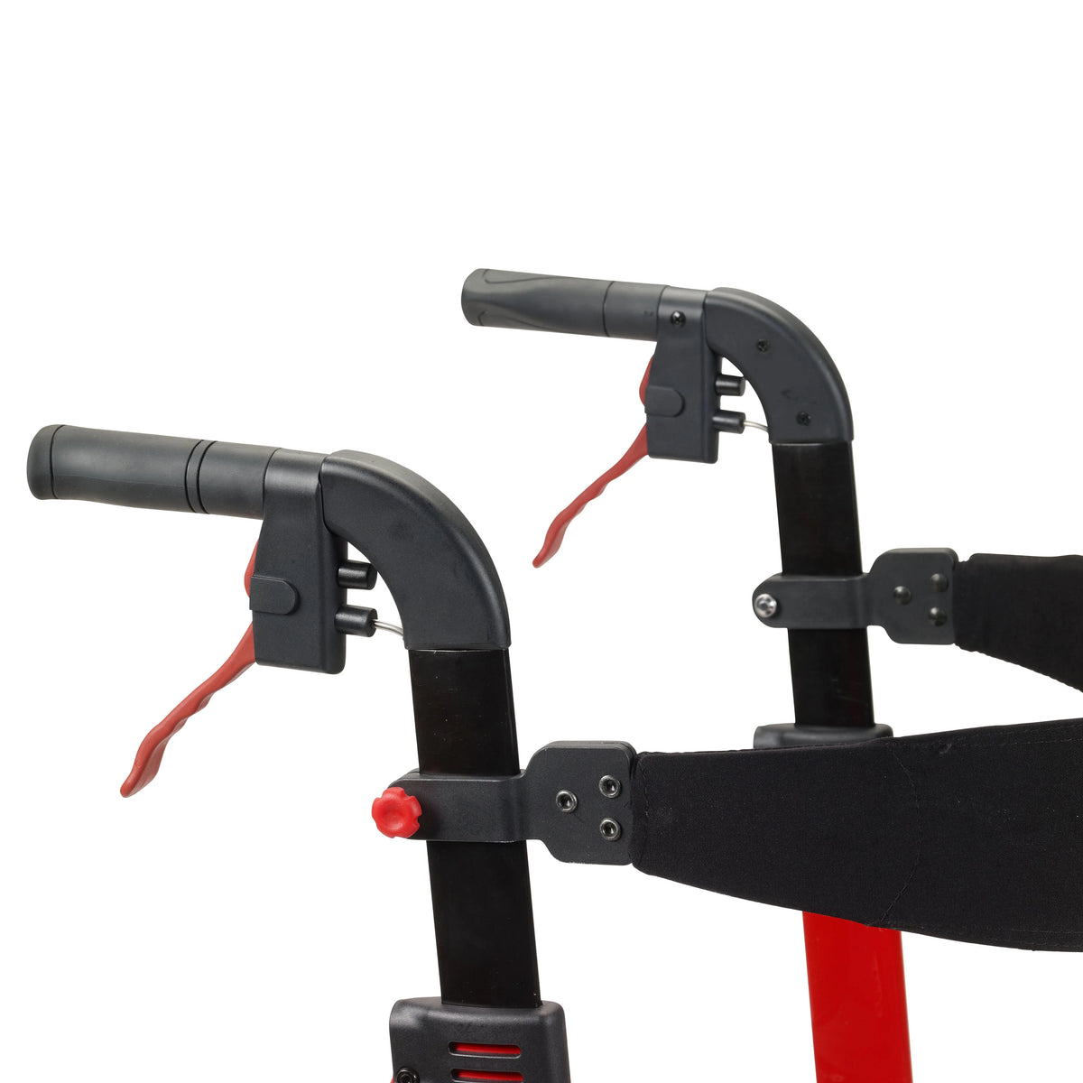 Red Rollator Rolling Walker U1252