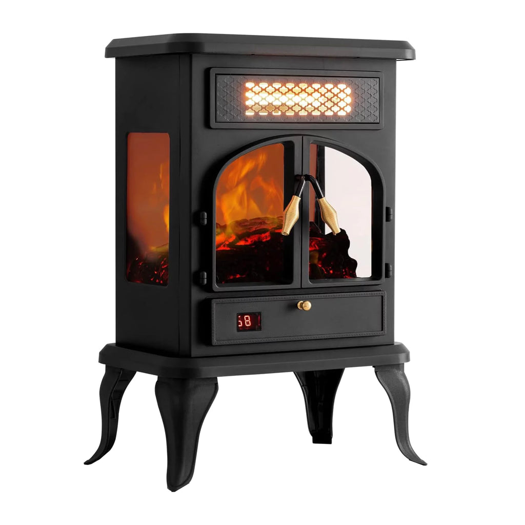 Freestanding Portable Electric Fireplace Heater Stove S418