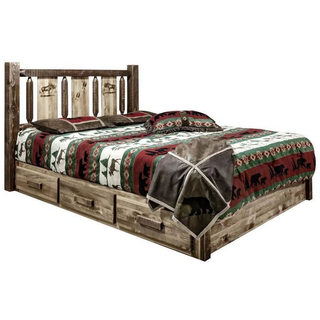 California King Platform Bed with Storage U595172