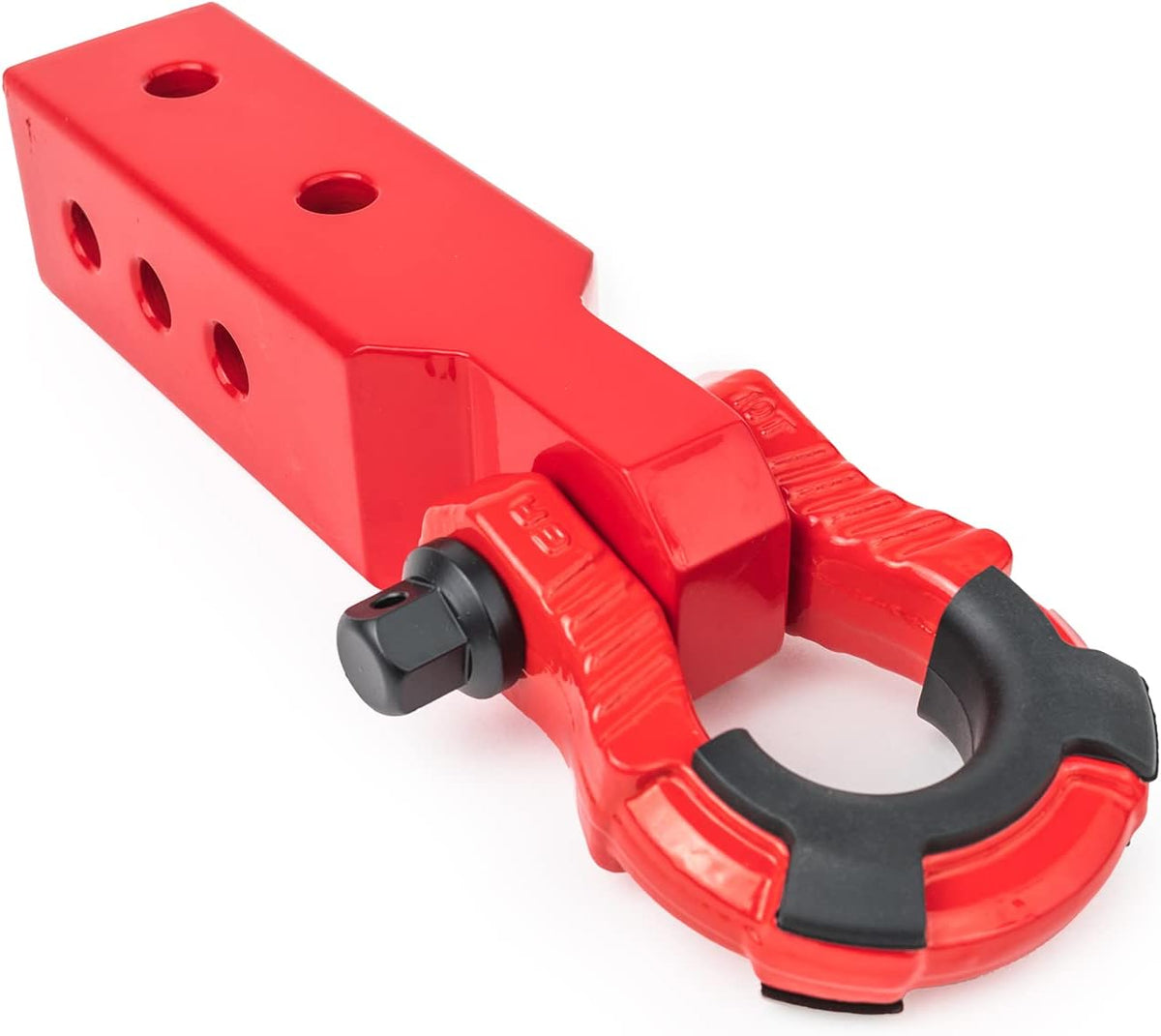 Red Pack of 2 Heavy Duty Steel Hitch Receiver A6635