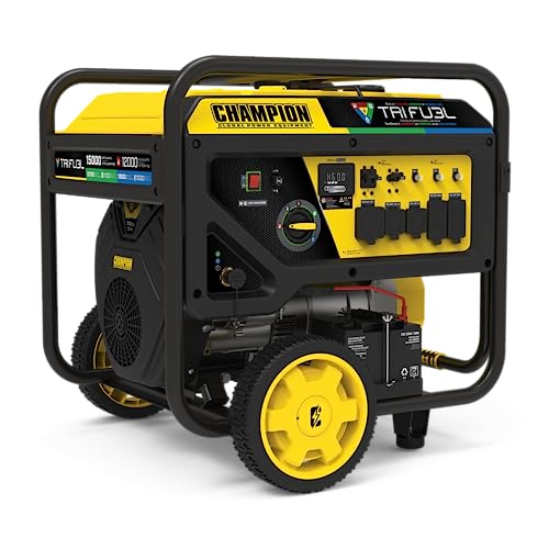 5000-Watt Electric Start Tri Fuel Portable Generator O316