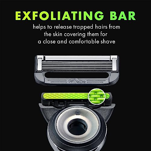 6 Razor Blade Refills and 7oz Rapid Foaming Shave Gel I8330