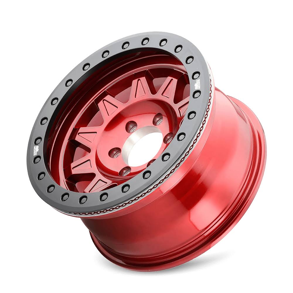 Crimson Candy Red with Black Ring Roadkill Wheel R9333