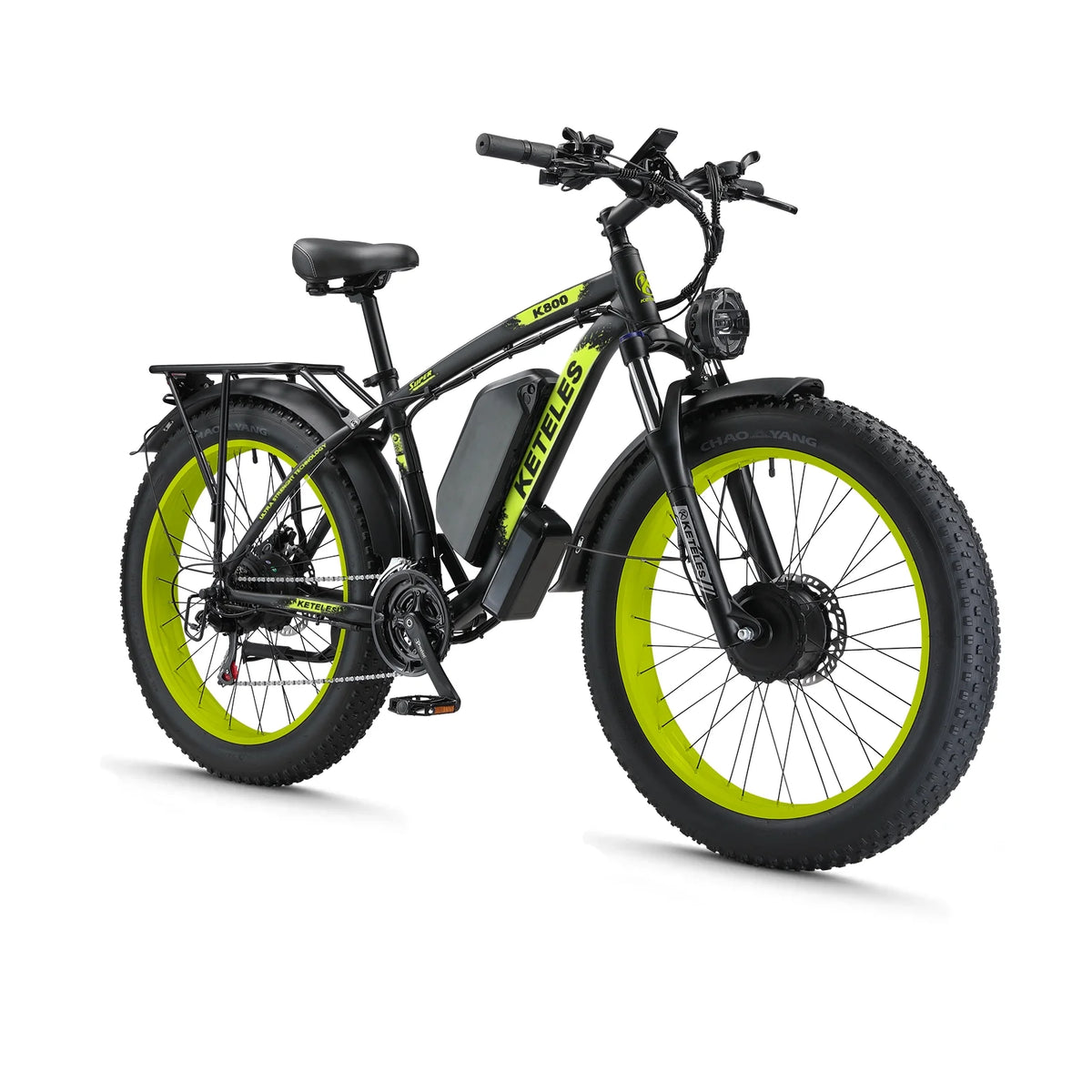 2000W 26" Fat Tire Dual Motor Electric Bike P52773