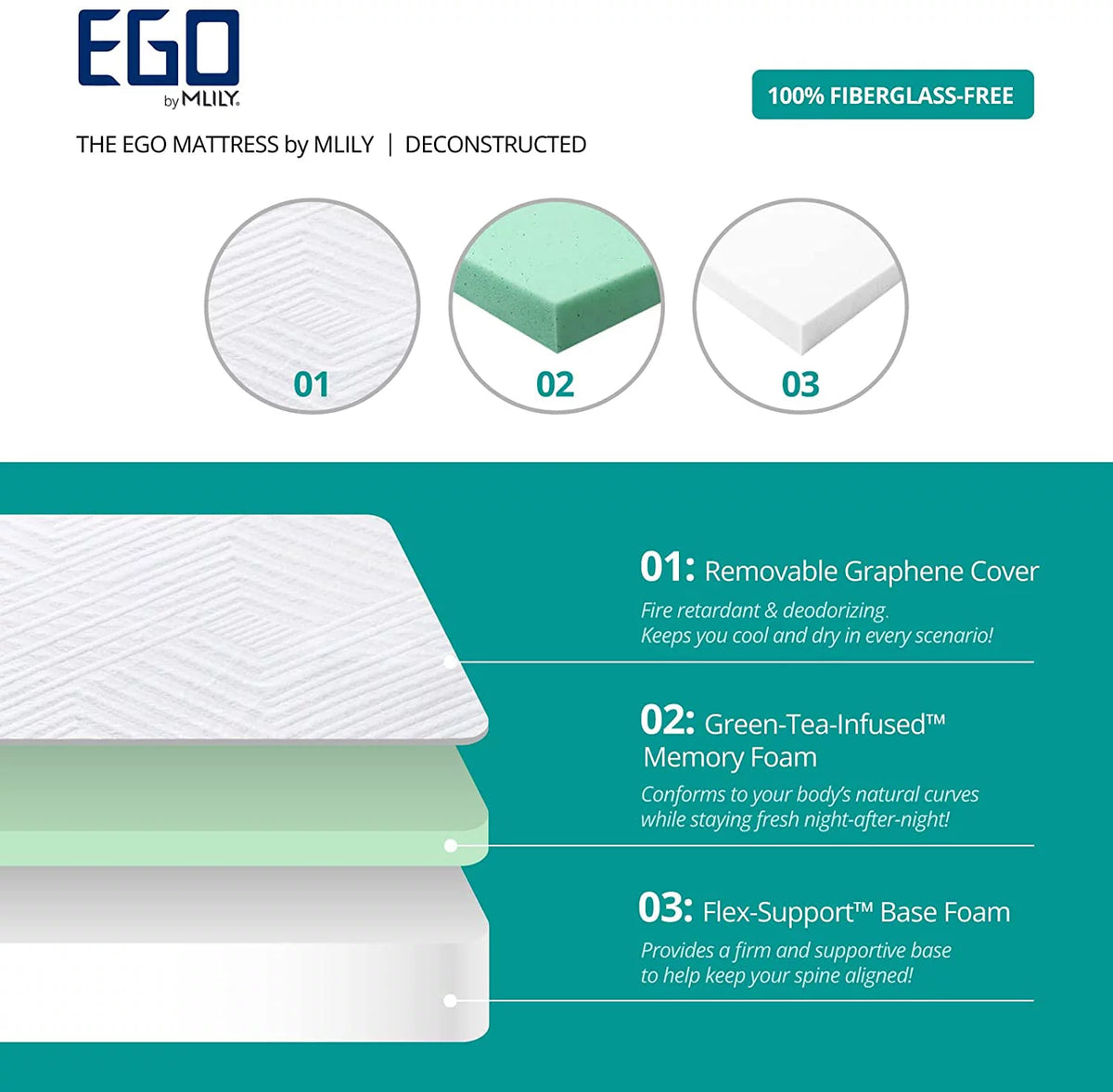 8 inch Memory Foam Mattress Full Size A6558