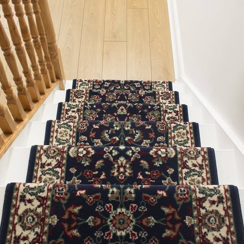 Persian Blue Stair Carpet Runner 46 foot S620898