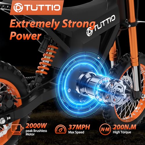 14"/12" Fat Tire 2000W Electric Dirt Bike with 48V 21AH Battery H153