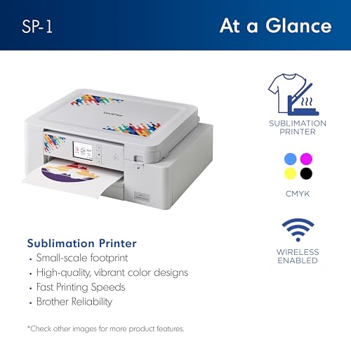 Sublimation Printer and 4-Color Sublimation Ink Cartridge Set S6404