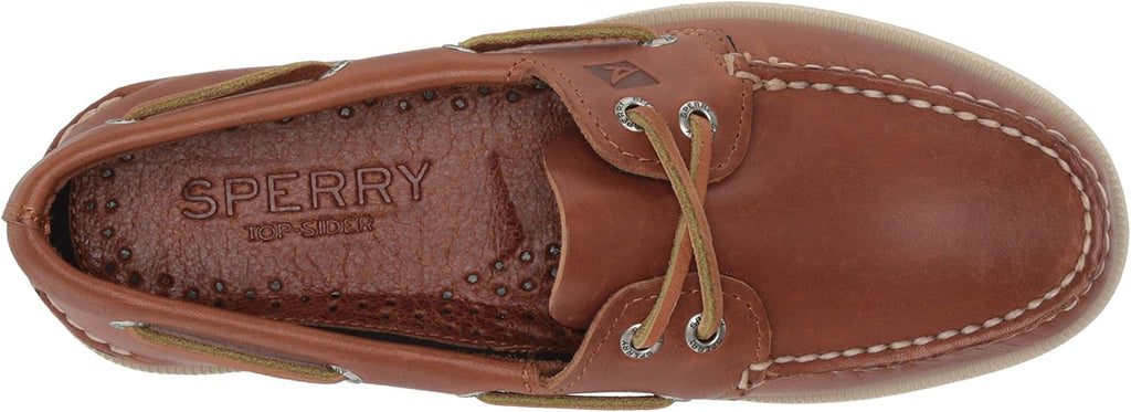 Men's Leather Boat Shoe Tan N332