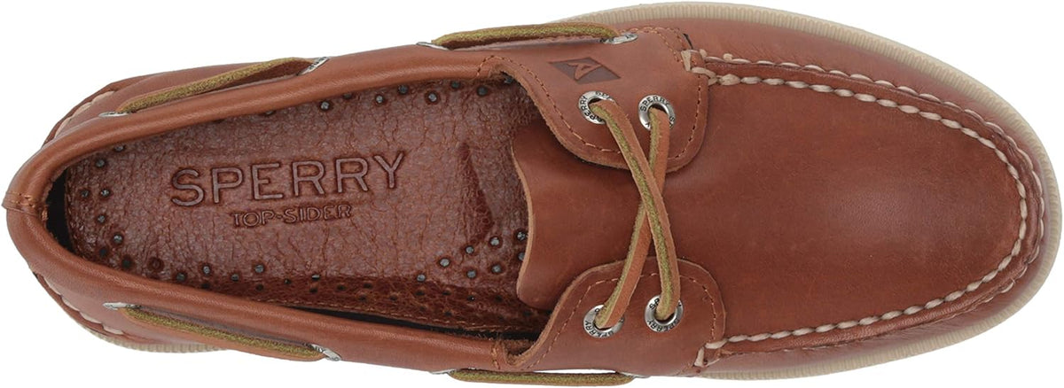 Men's Leather Boat Shoe Tan N332