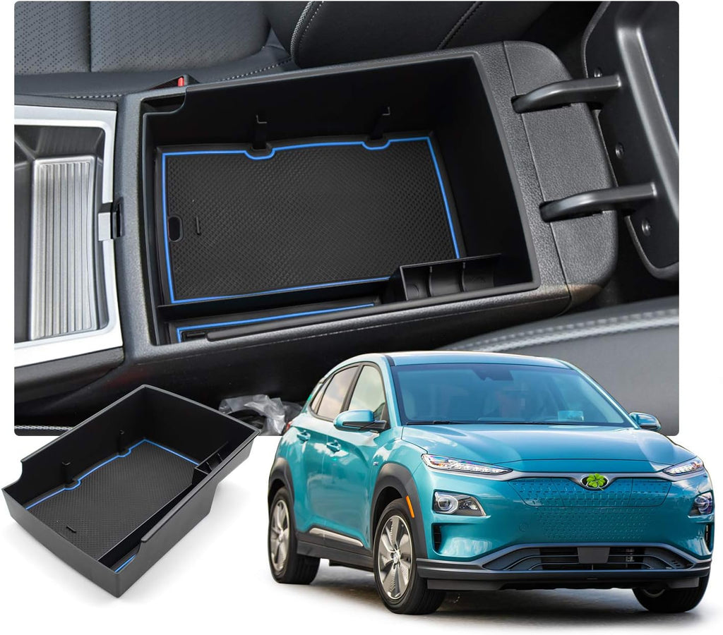 Blue Car Center Console Organizer Tray Pack of 2 L4162