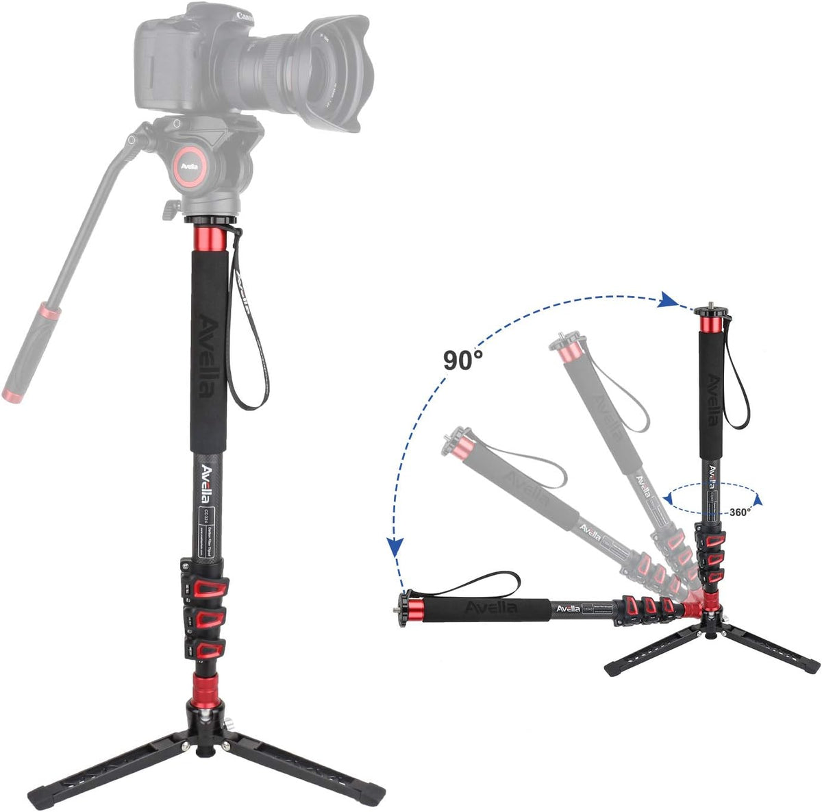 Carbon Fiber 67 Inch Camera Monopod C2623
