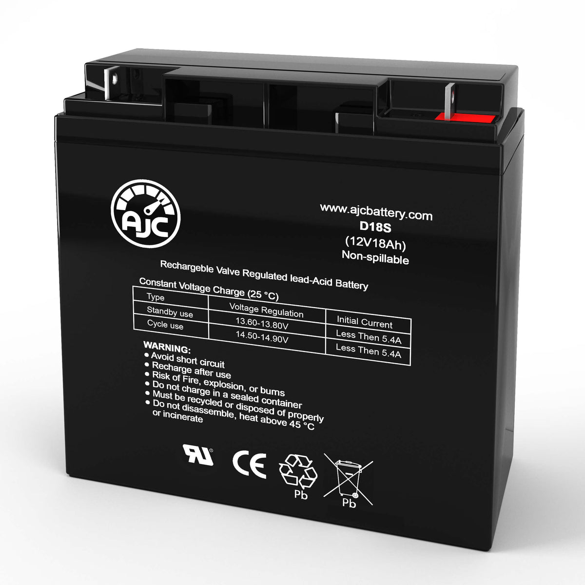 12V 18Ah Electric Scooter Battery L481