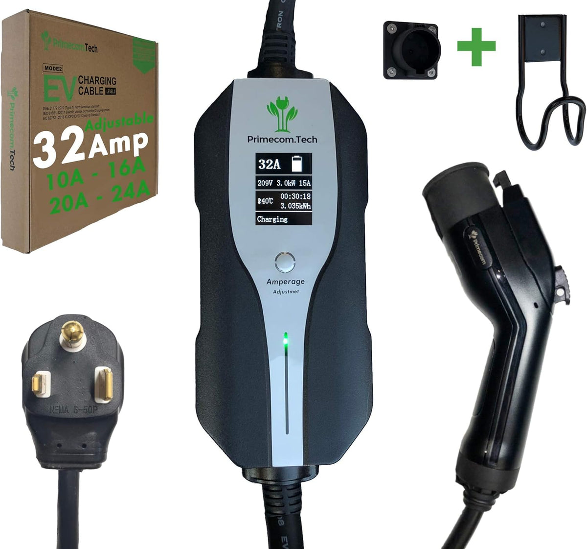 Level 2 Electric Vehicle Charger with 30Ft Cable K511859