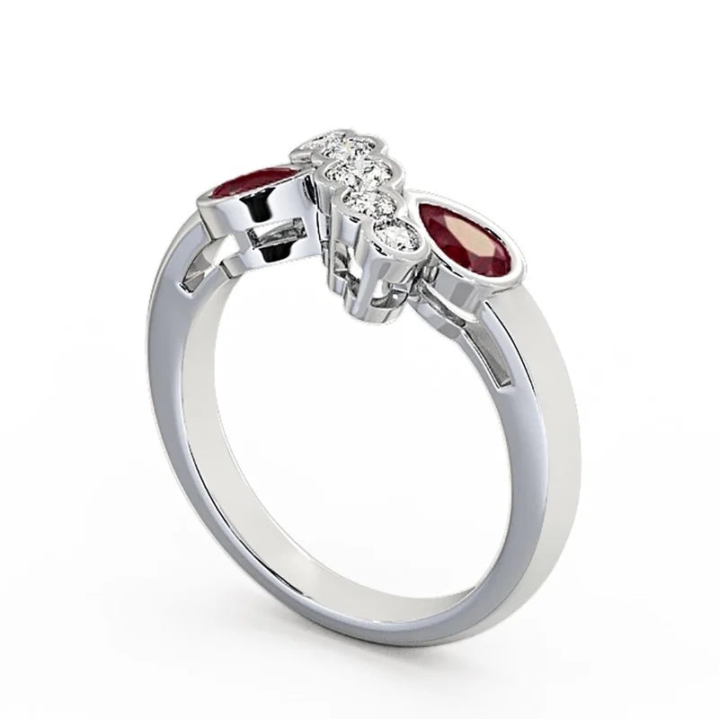 14K White Gold Eternity Band Size 9.5 Q30708