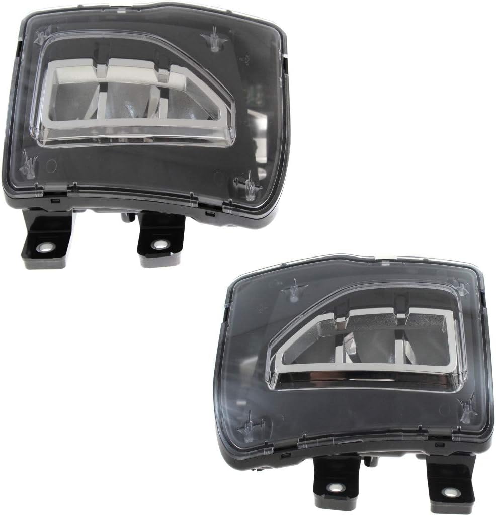 Fog Light Assembly for Chevy Silverado 1500 2016 2017 2018 Driver and Passenger Side Pair G40954
