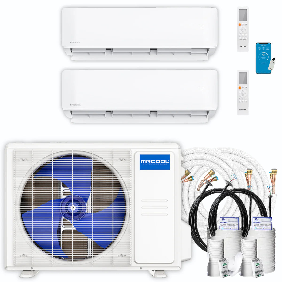 36,000 BTU 2 Zone Ductless Air Conditioner and Heat Pump Z65195