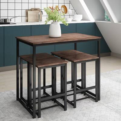 5 Piece Dining Set with 4 Stools N140236
