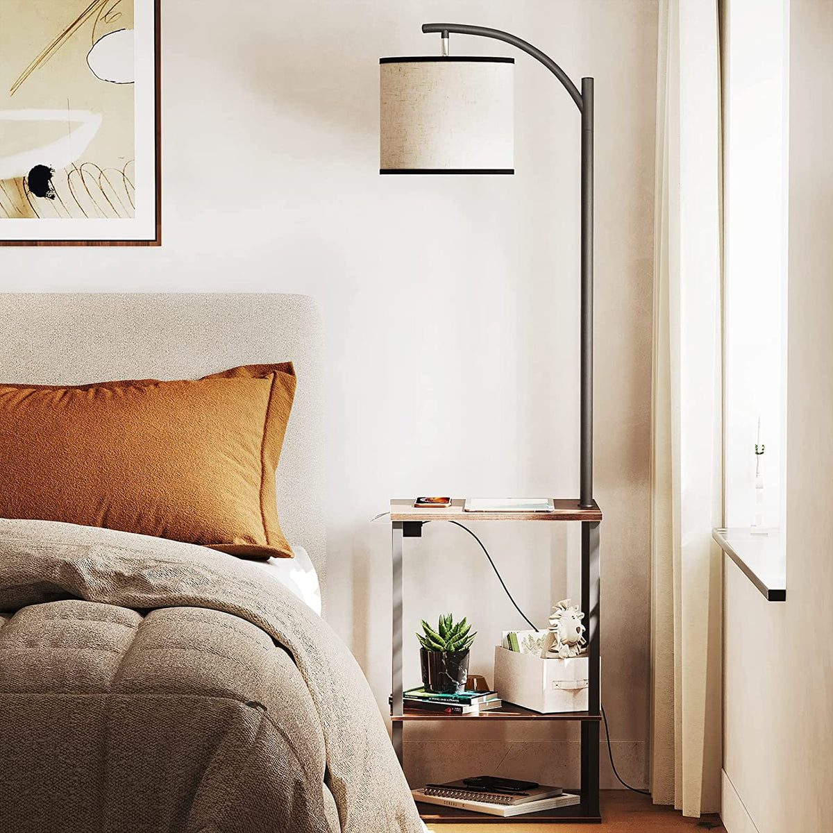 Floor Lamp with Table and USB Port G357208