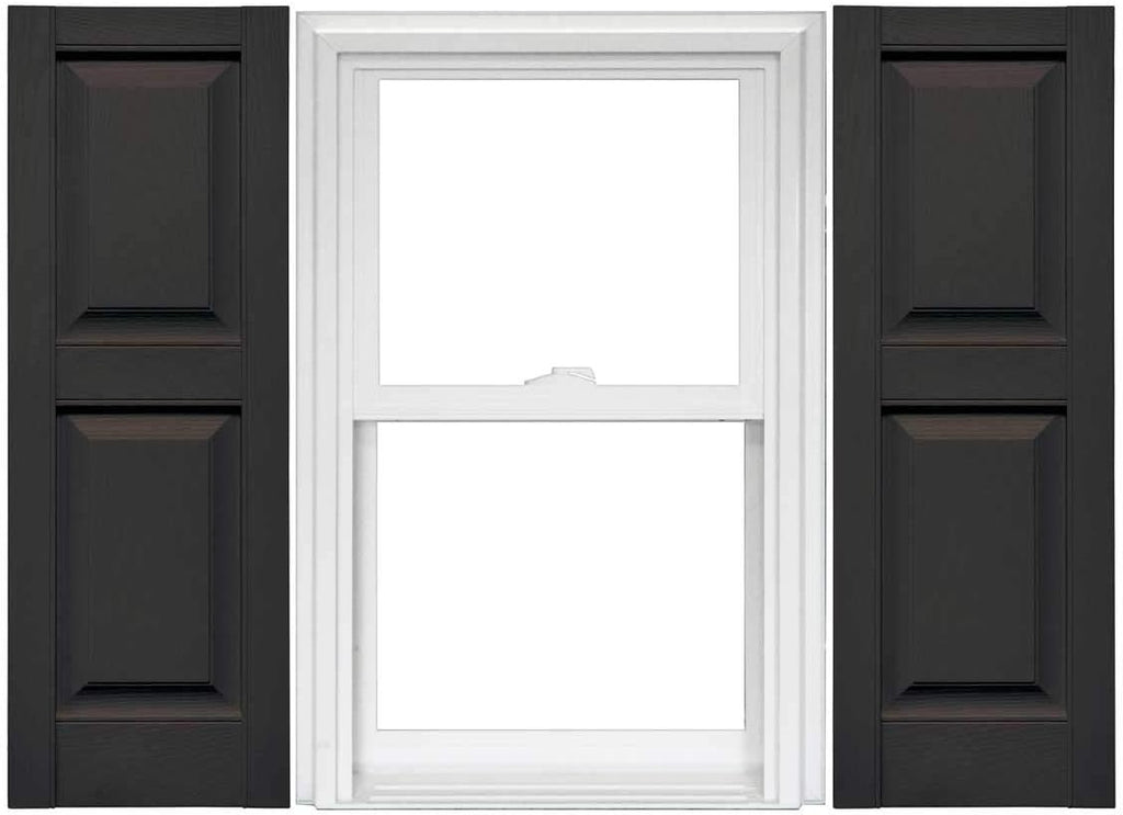 Raised Panel Vinyl Shutters 1 Pair 14.75 x 59 Classic Blue L203091