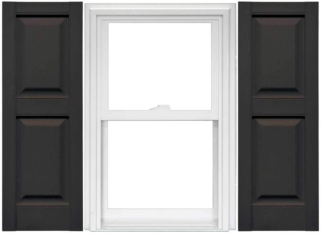 Raised Panel Vinyl Shutters 1 Pair 14.75 x 59 Classic Blue L203091